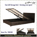 Hydraulic Lift up PU Bed Frame / Storage Bed
